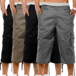 Mens 4 Pack Summer Cargo Shorts BG