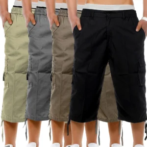 Mens 4 Pack Summer Cargo Shorts BG