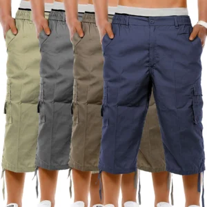 Mens 4 Pack Summer Cargo Shorts BG