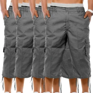 Mens 4 Pack Summer Cargo Shorts BG