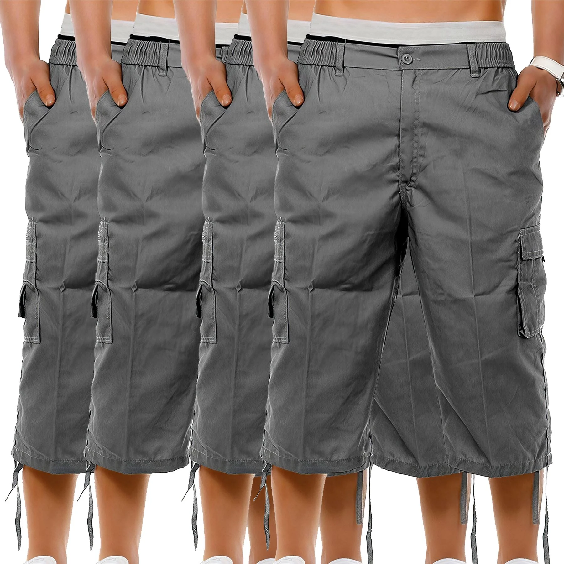 Mens 4 Pack Summer Cargo Shorts BG