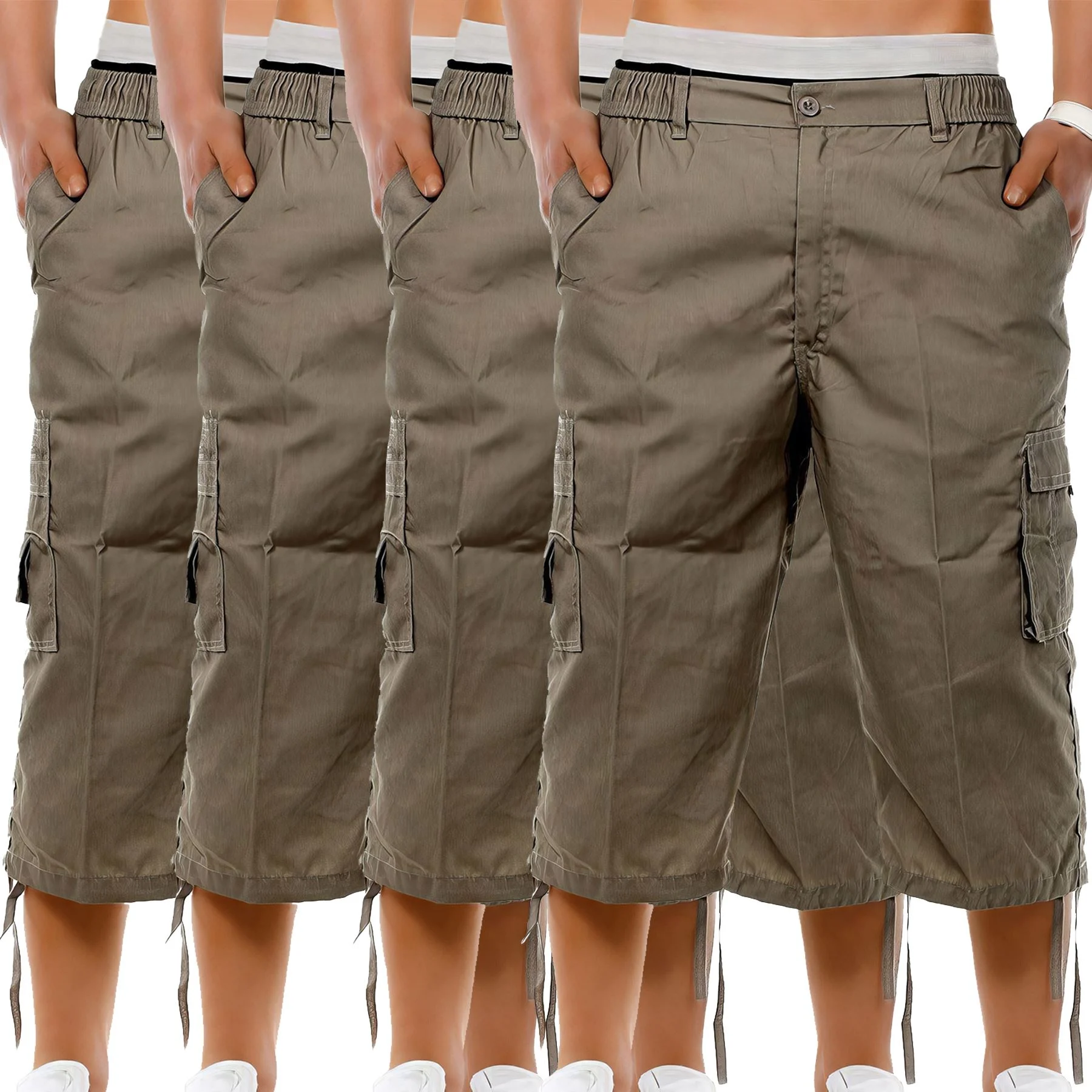 Mens 4 Pack Summer Cargo Shorts BG