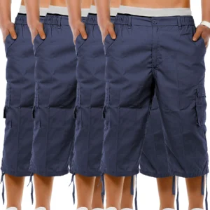 Mens 4 Pack Summer Cargo Shorts BG