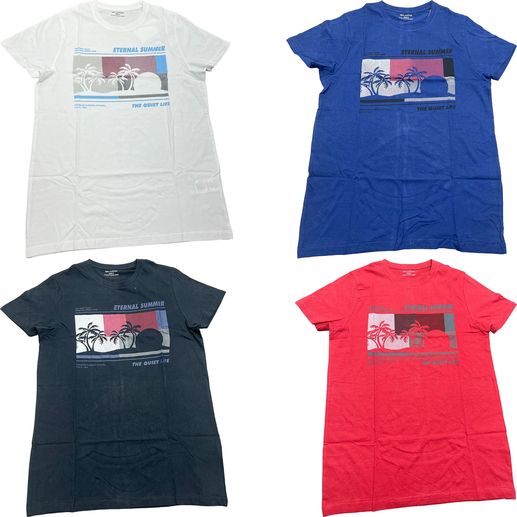 Mens 4 Pack T Shirts Printed