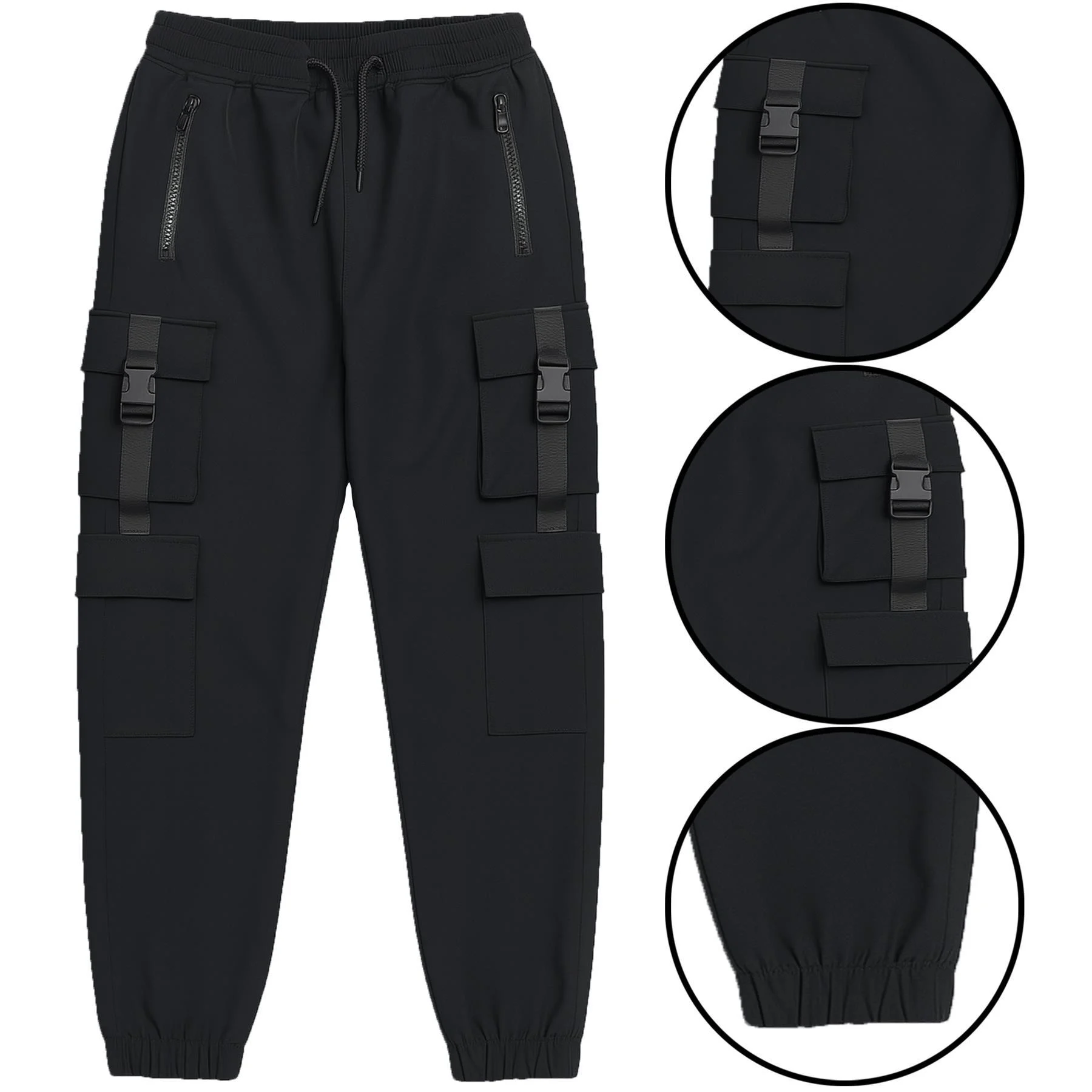 Mens Waterproof Quick Dry Stretch Cargo Joggers