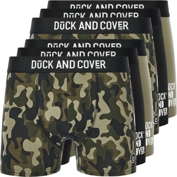 Mens 6 Pack Duck and Cover Alizmo Camo Boxer Shorts