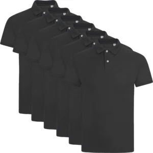 Mens 6 Pack MB Contrast Tipped Polo