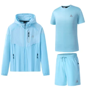 Mens 3 Piece Tri Hooded Tracksuit Set