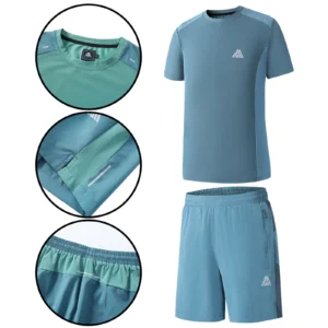 Mens Panel Stretch Short Set