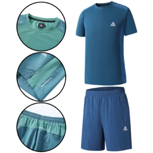 Mens Panel Stretch Short Set