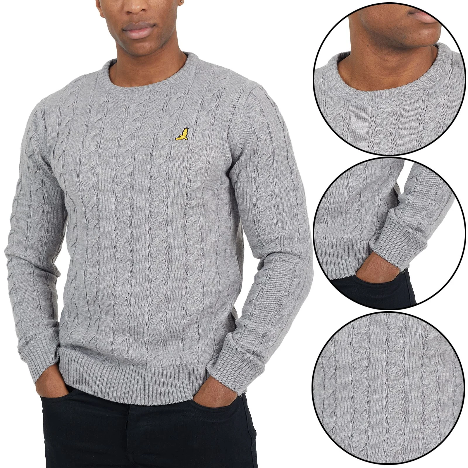 Mens Brave Soul Alliance Knitted Roll Neck