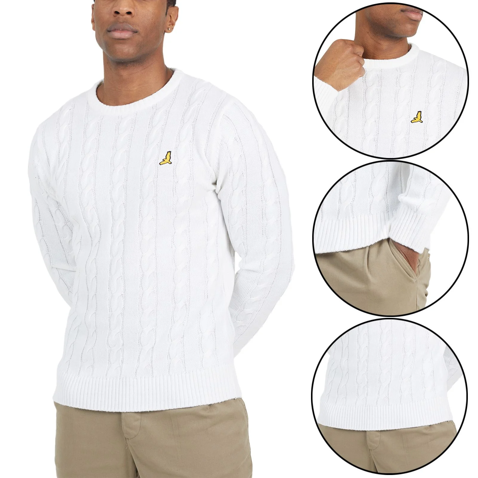 Mens Brave Soul Alliance Knitted Roll Neck