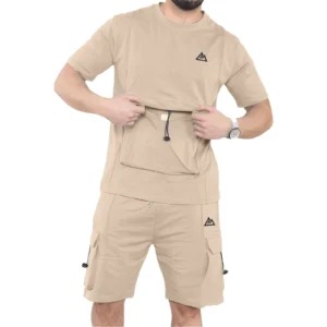 Mens Baller Cargo Summer Short Set Logo