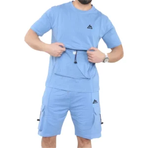 Mens Baller Cargo Summer Short Set Logo