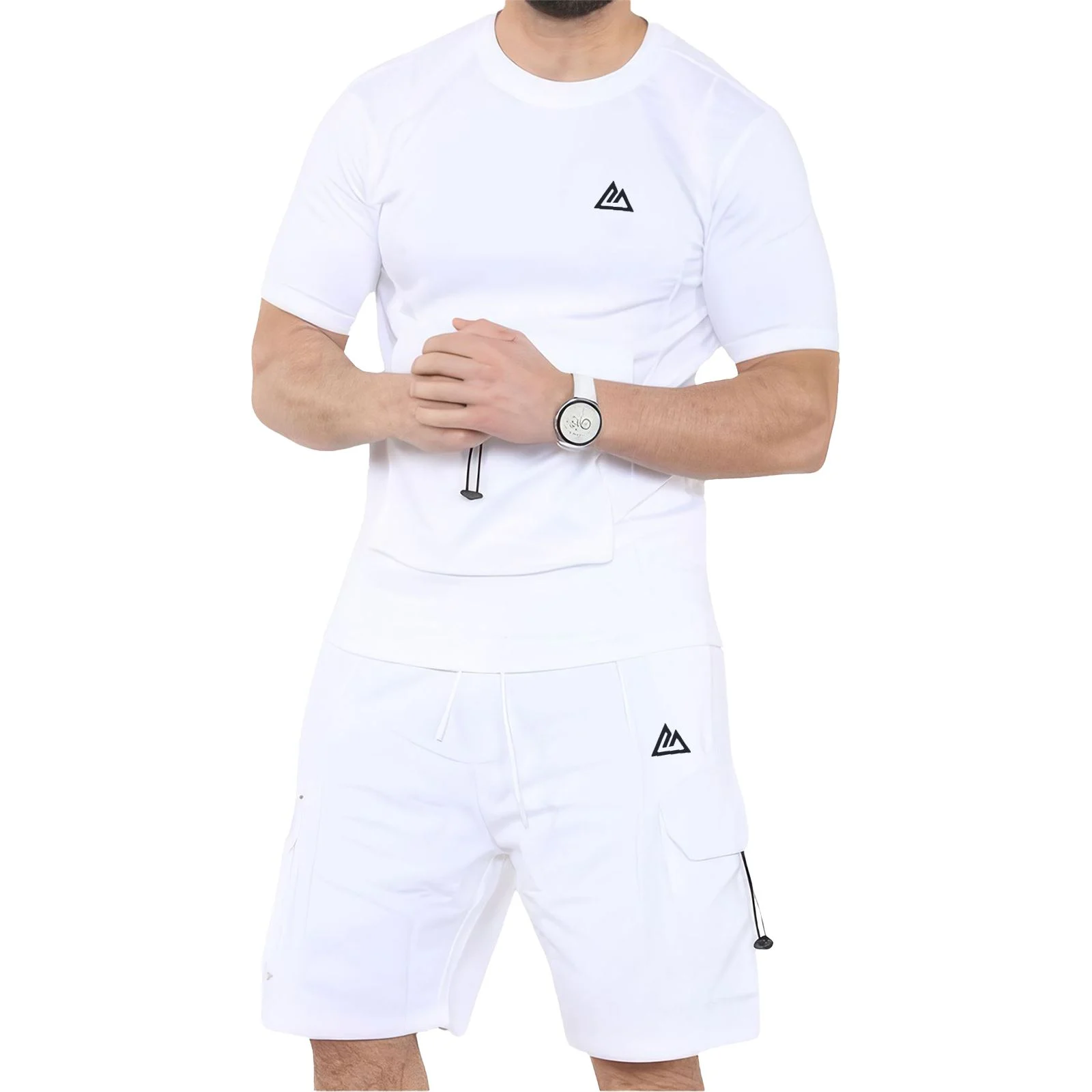 Mens Baller Cargo Summer Short Set Logo