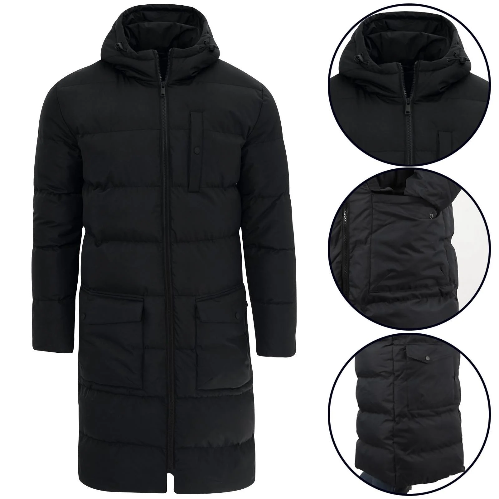 Mens Soul Star BANANA Padded Hooded Jacket