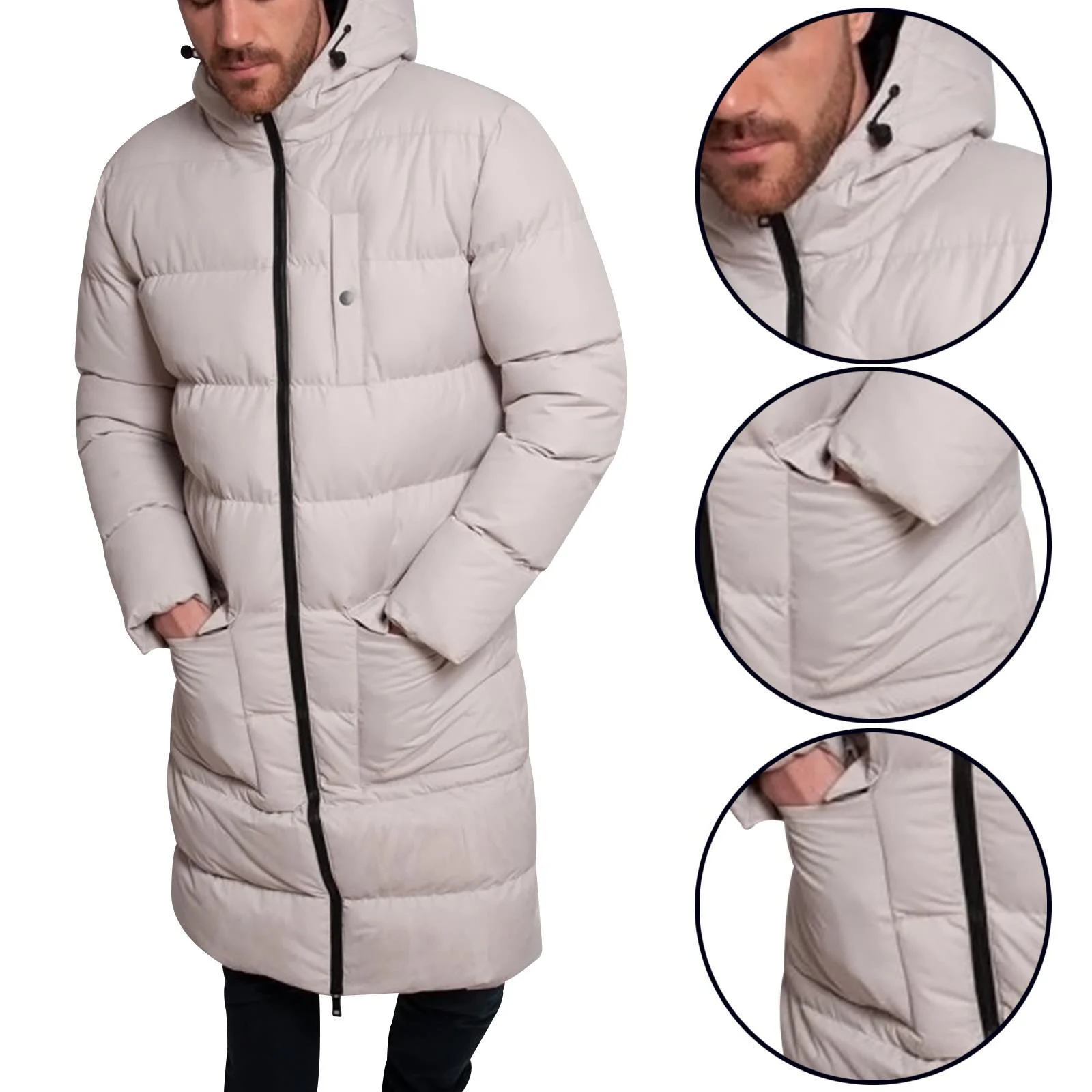 Mens Soul Star BANANA Padded Hooded Jacket