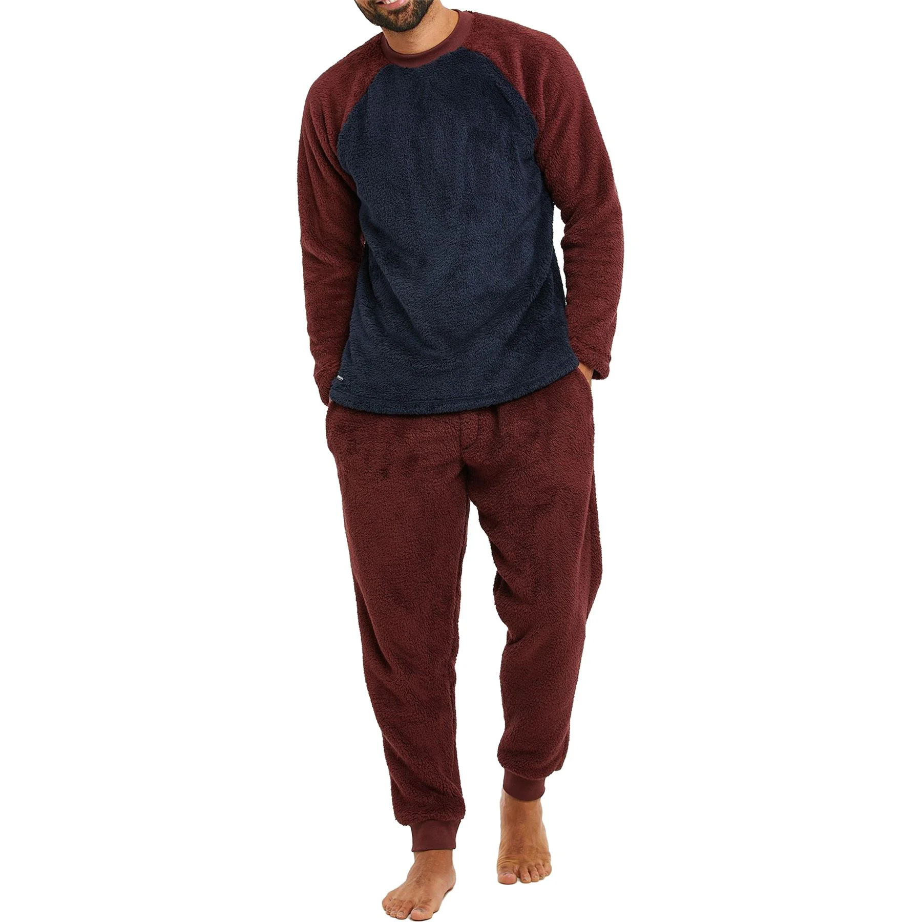 Mens Threadbare Borg Sherpa Lined Lounge Pyjama