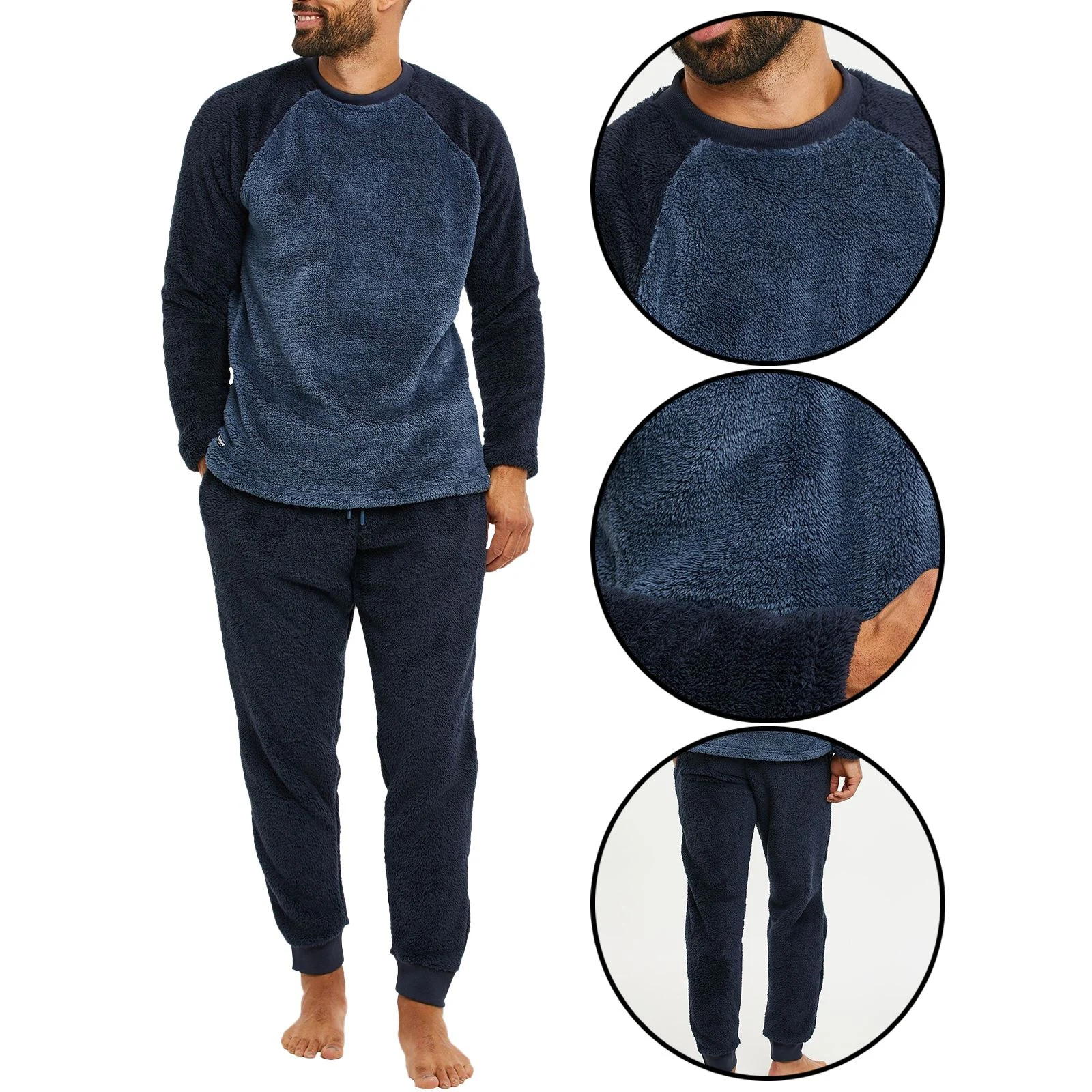 Mens Threadbare Borg Sherpa Lined Lounge Pyjama