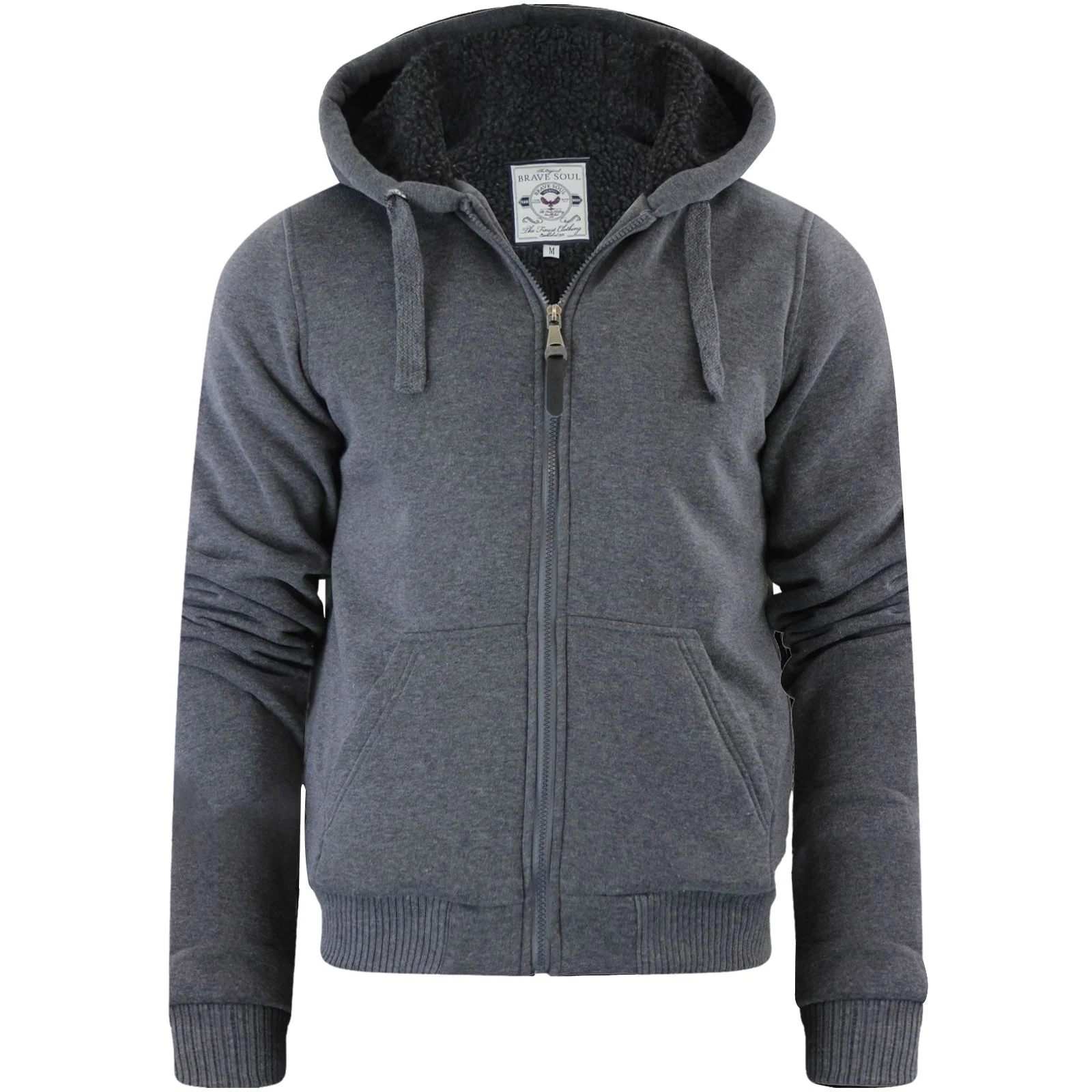 Mens Zone Sherpa Lined Padded Camo Zip