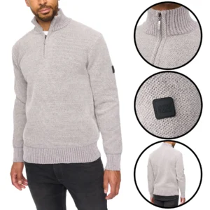 Mens Harewood Fleece Lined Quarter Zip Thermal