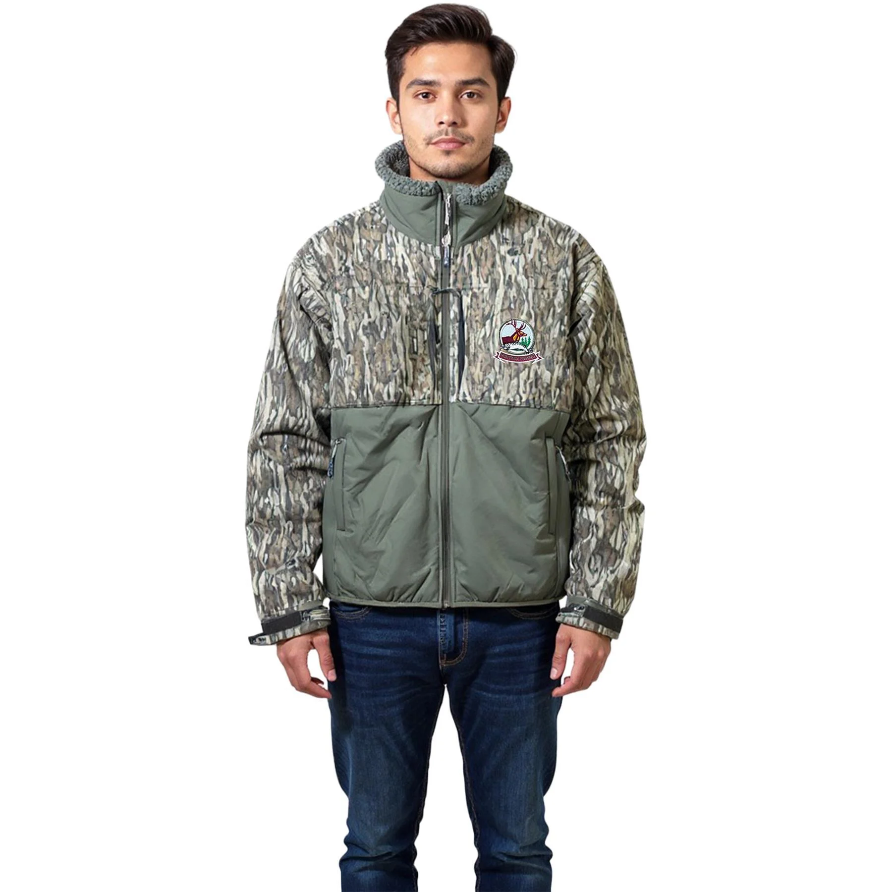 Mens Camo Waterproof Jacket