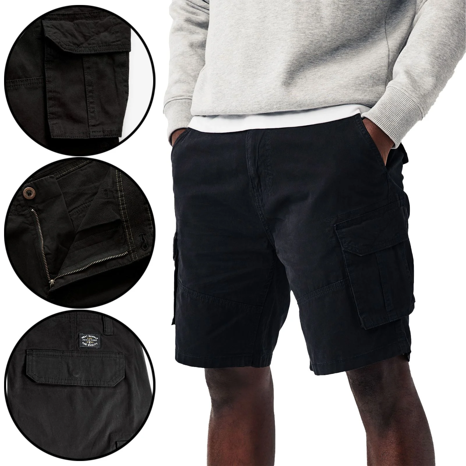 Mens Next Cargo Summer Chino Shorts