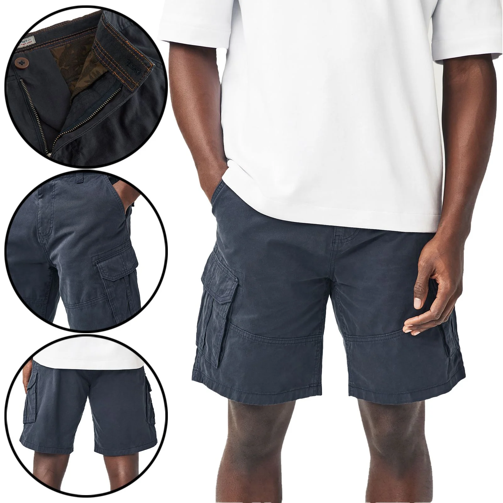 Mens Next Cargo Summer Chino Shorts