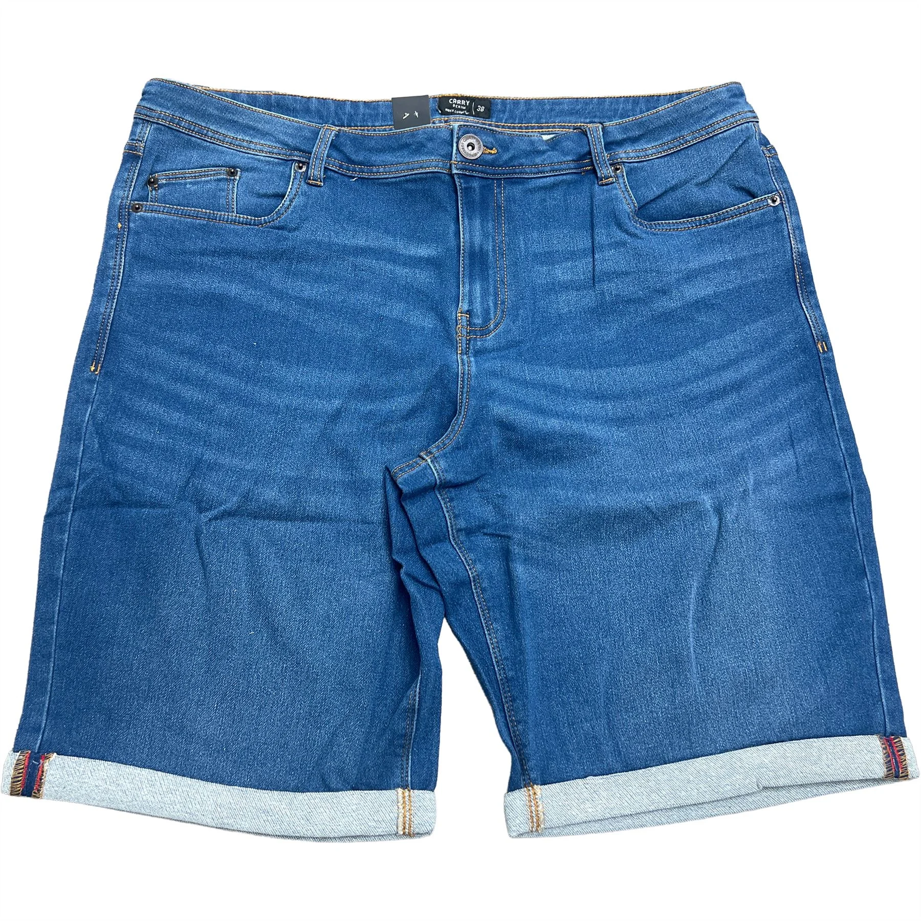 Mens Stretch Slim Fit Summer Denim Shorts