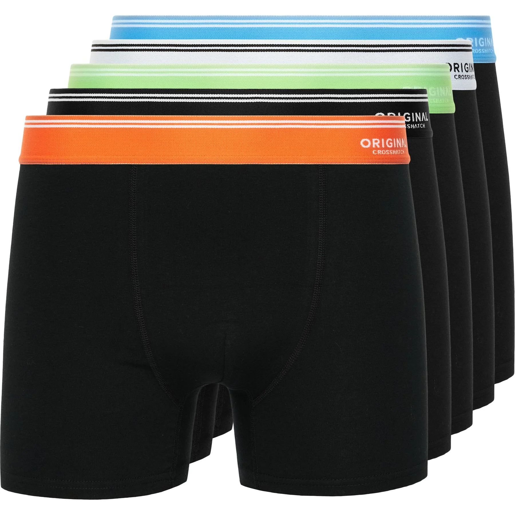 Mens 5 Pack Crosshatch Prismara Boxer Shorts