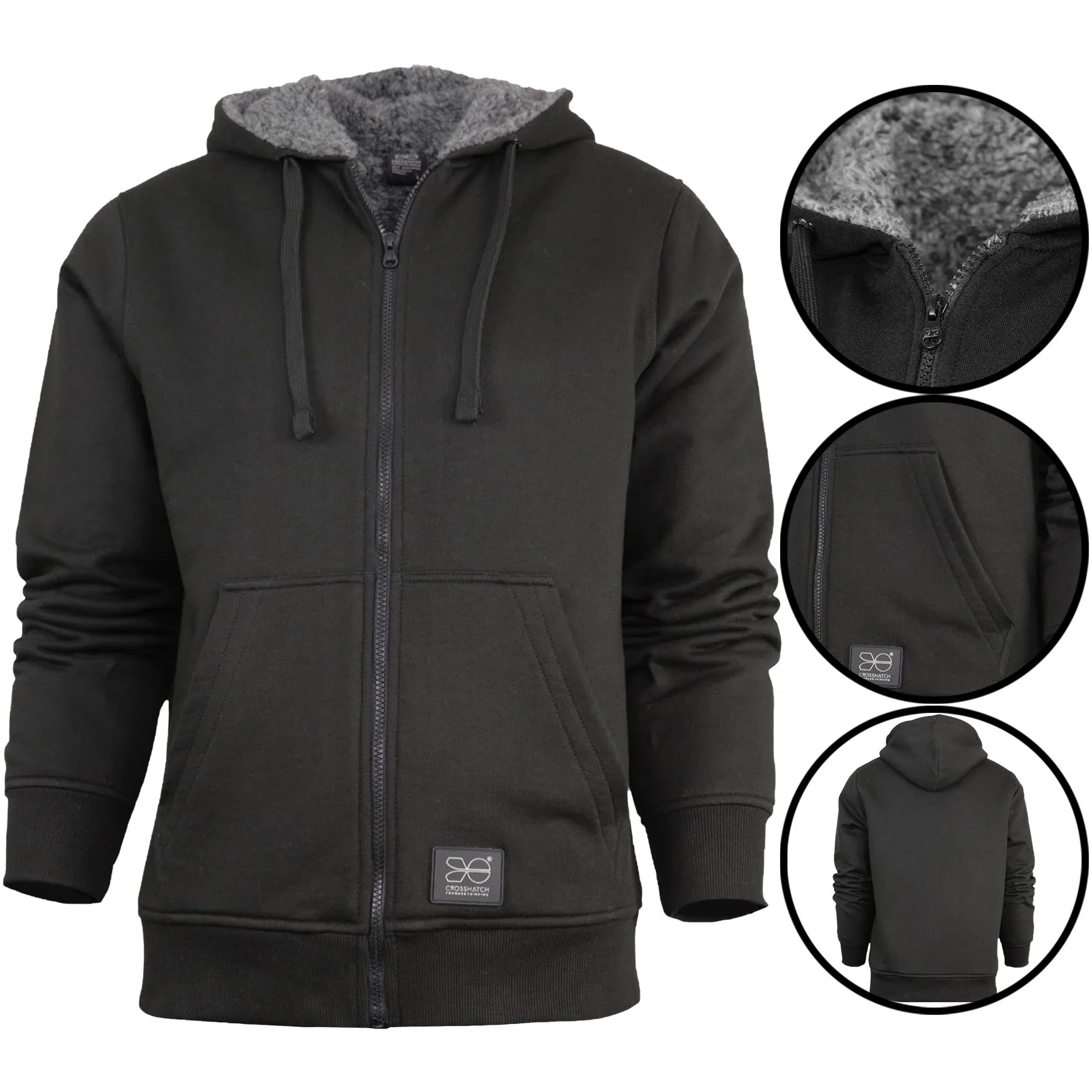 Mens Crosshatch Karter Fleece Lined Sherpa Lined