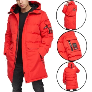 Mens Crosshatch Malwaka Fleece Lined Padded Hooded