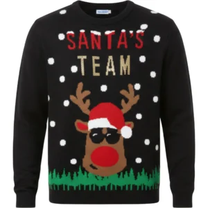 Mens Christmas Hooded Jumper