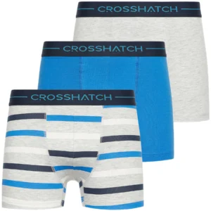 Mens 3 Pack Crosshatch Warbler Boxer Shorts
