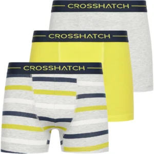 Mens 3 Pack Crosshatch Warbler Boxer Shorts