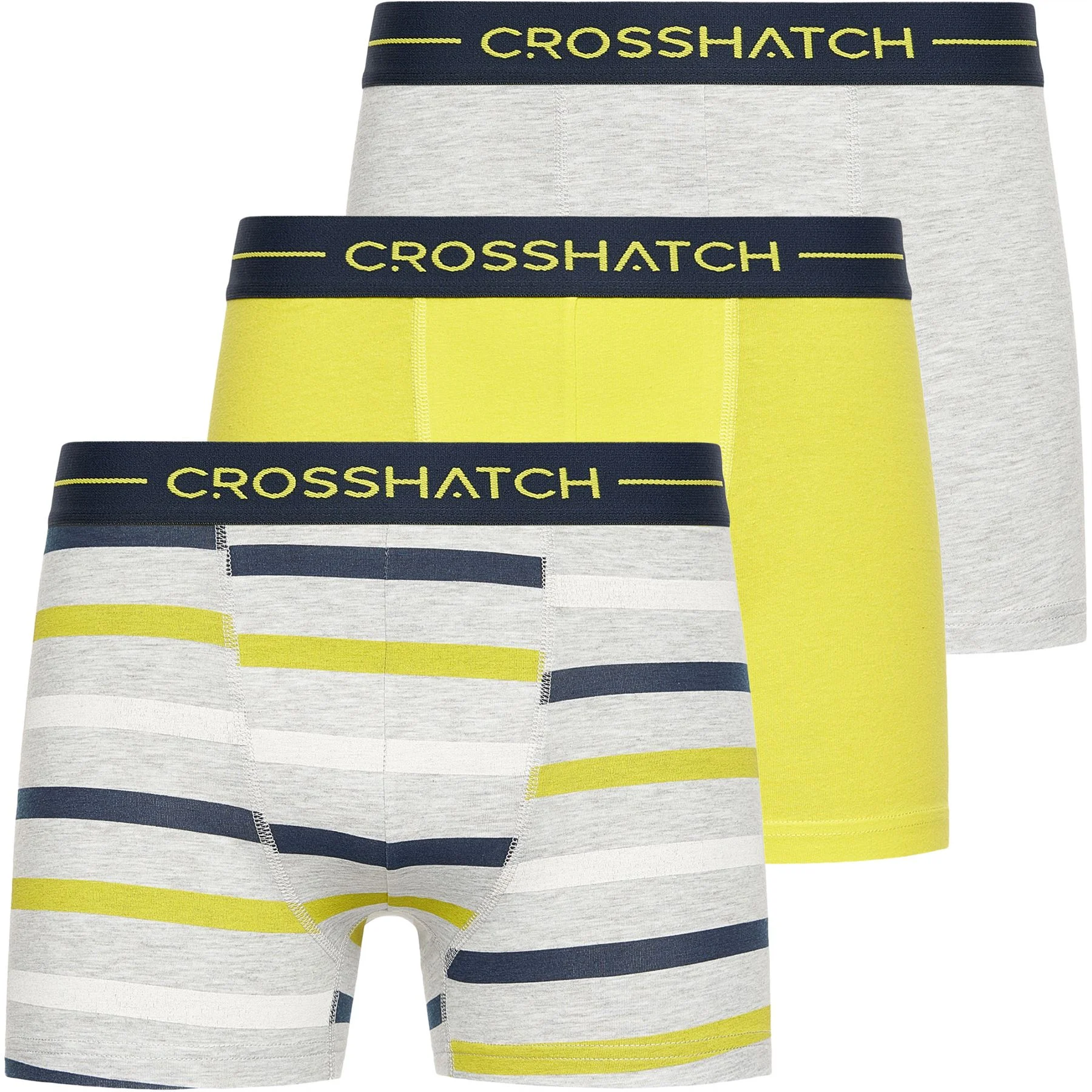 Mens 3 Pack Crosshatch Warbler Boxer Shorts