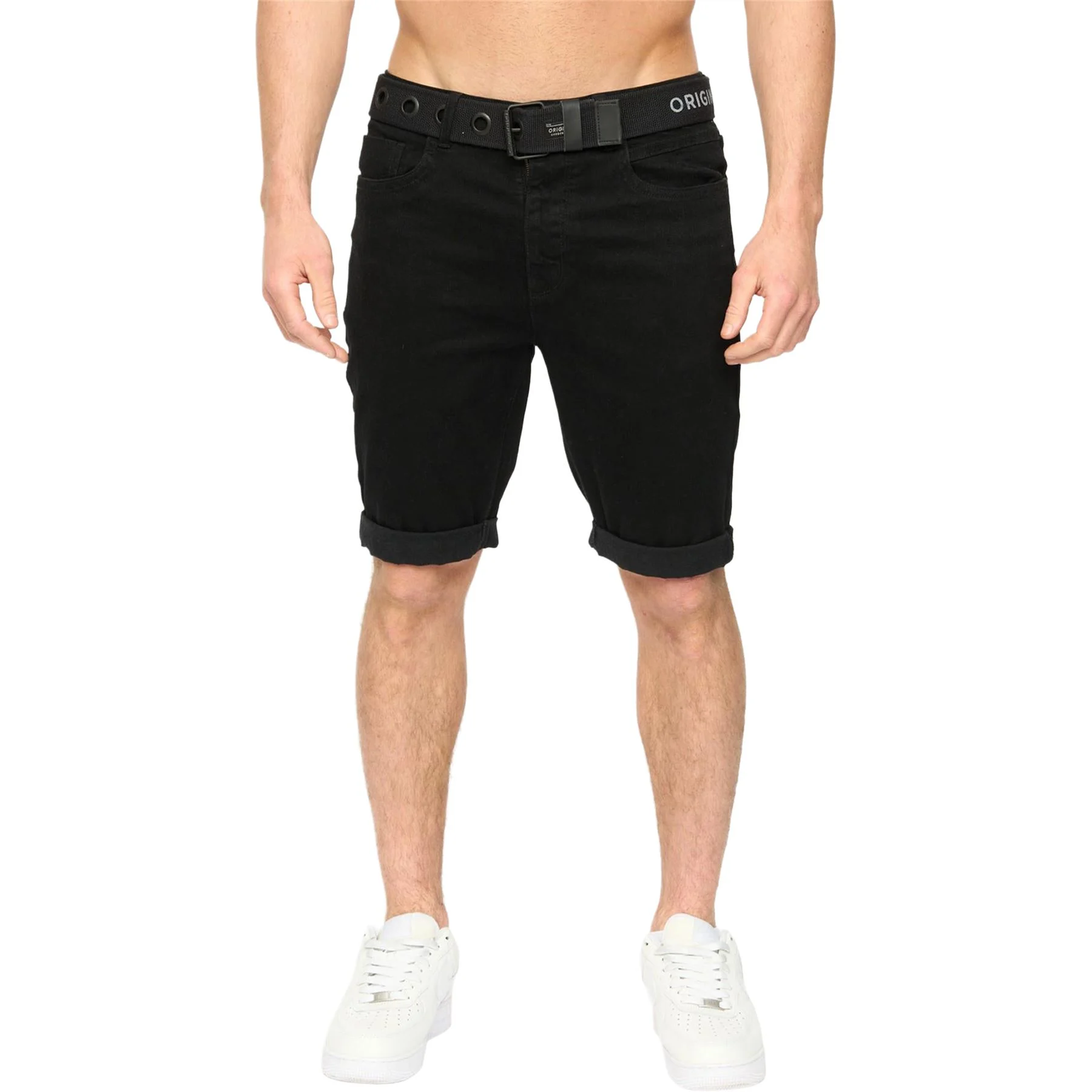 Mens Crosshatch Youlgreeve Stretch Denim Shorts