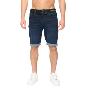 Mens Crosshatch Youlgreeve Stretch Denim Shorts