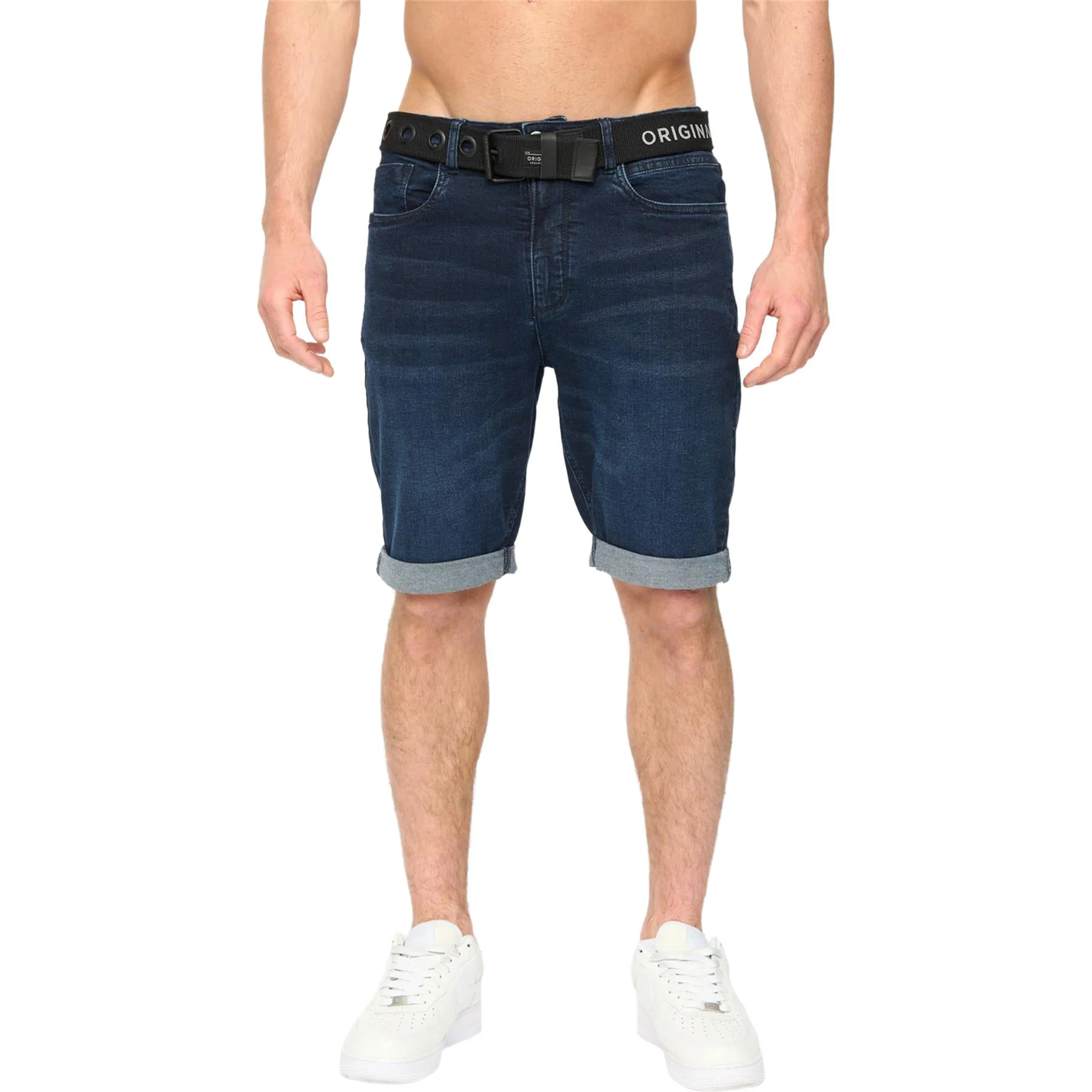 Mens Crosshatch Youlgreeve Stretch Denim Shorts
