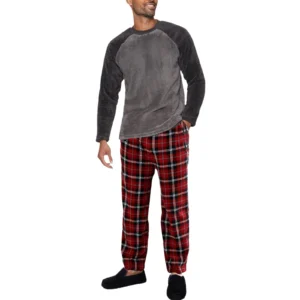 Mens Threadbare Cozy Sherpa Lined Lounge Pyjama