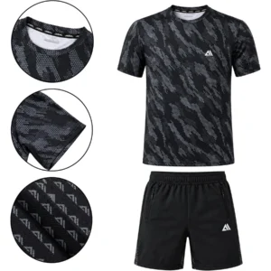 Mens JABAL 2-Piece Logo Print Activewear Set