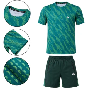 Mens JABAL 2-Piece Logo Print Activewear Set