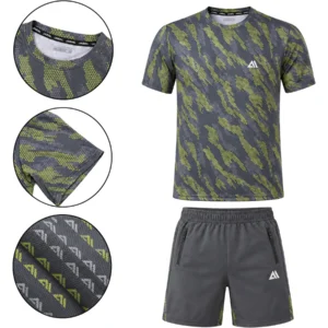 Mens JABAL 2-Piece Logo Print Activewear Set