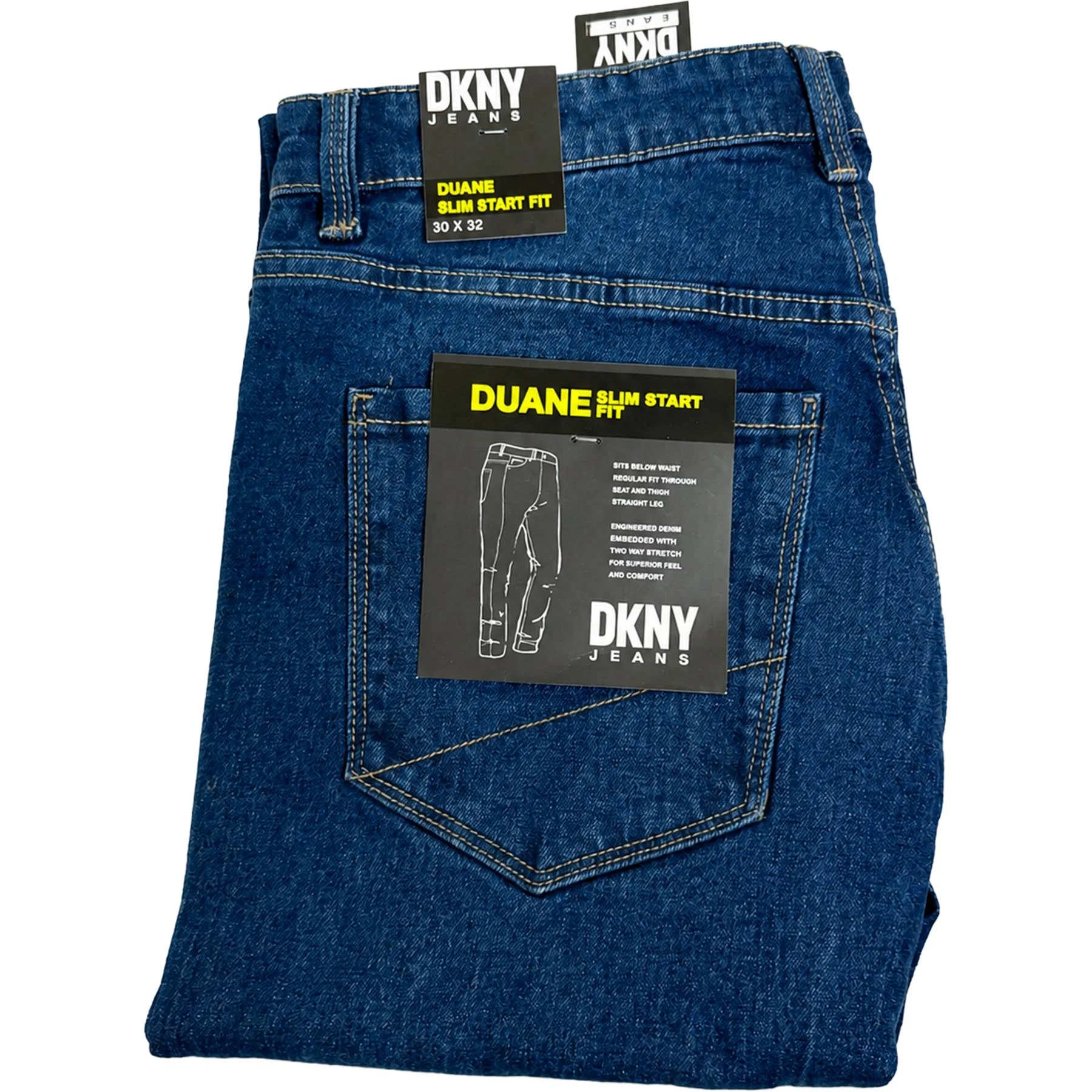 Mens DKNY Stretch Slim Fit Workwear Jeans