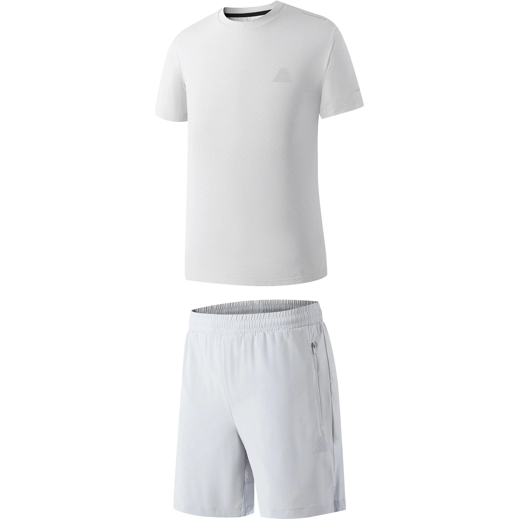 Mens 3 Piece Dotted Hooded Short Set