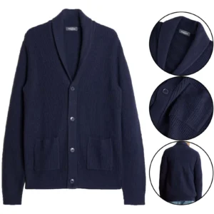 Mens Dressman Knitted Button Up Cardigan