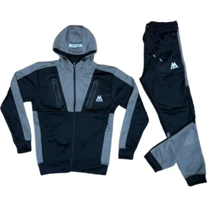 Mens 001 Stretch Hooded Tracksuit Set