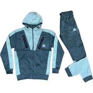 Mens 001 Stretch Hooded Tracksuit Set