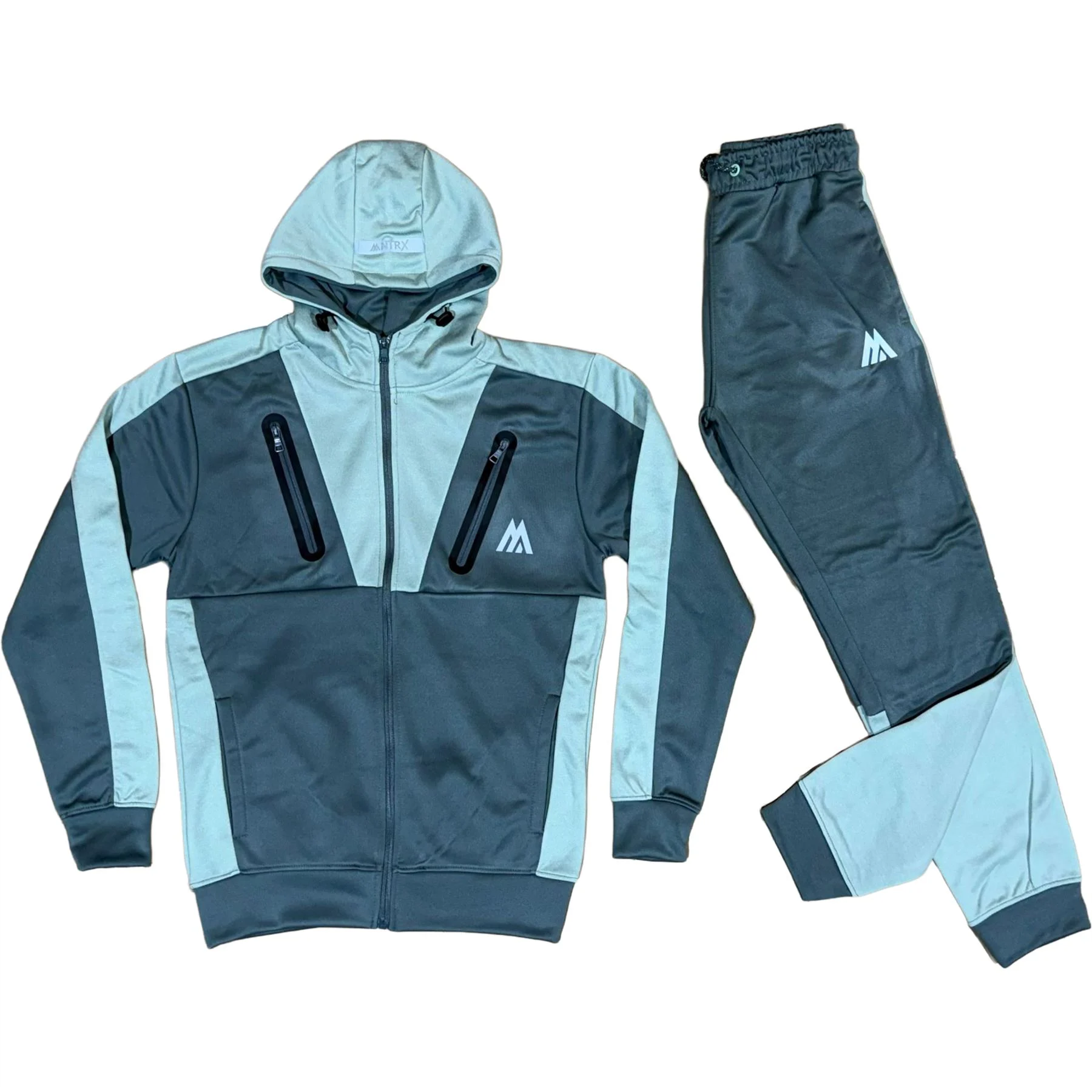 Mens 001 Stretch Hooded Tracksuit Set