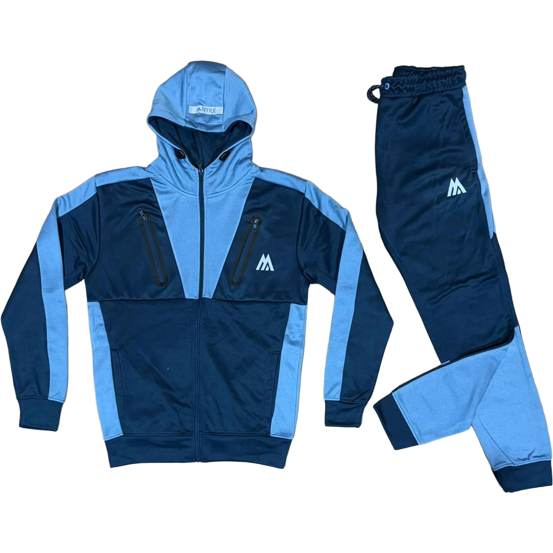 Mens 001 Stretch Hooded Tracksuit Set
